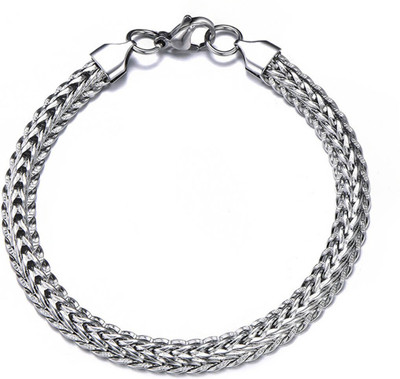 Shiv Jagdamba Stainless Steel Sterling Silver Bracelet
