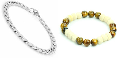 Malas Collection Wood, Stone, Alloy Bracelet Set(Pack of 2)