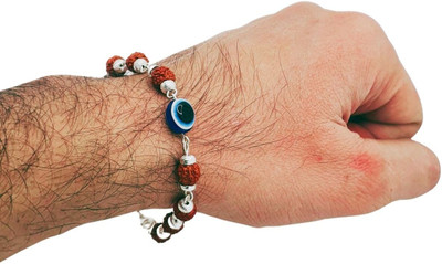 Regga Real Store Rudraksha, Evil Eye Silver Kada