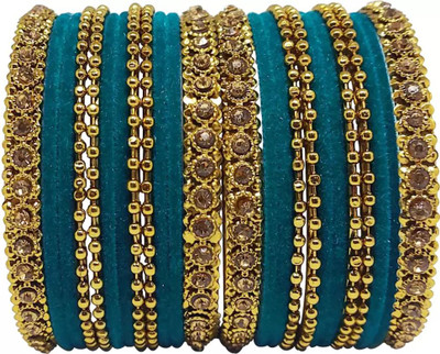 Terraband Alloy Crystal Bangle Set(Pack of 24)