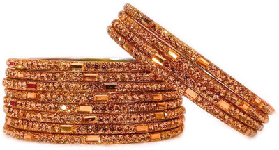 RKGlow Brass Bangle Set(Pack of 10)