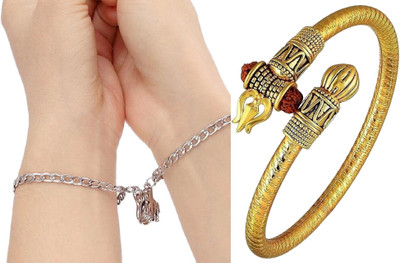 White Chimes Brass, Alloy Gold-plated Bracelet(Pack of 4)