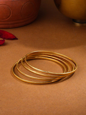 ANOUK Alloy Gold-plated Bangle Set(Pack of 4)