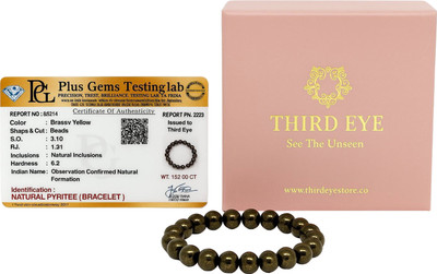 THIRDEYESTORE Golden Pyrite Crystal Bracelet