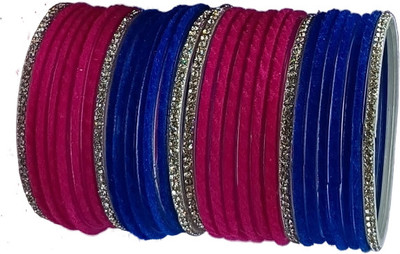 DURGANSH Glass Zircon Bangle Set(Pack of 30)