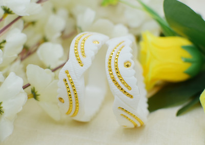 SATTIK Plastic Gold-plated Shakha Pola(Pack of 2)