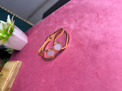 mestylo Alloy Ruby Gold-plated Bracelet