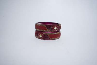 Thegiftsquare Lac Diamond Bangle Set(Pack of 2)