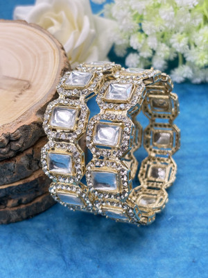 Kawai Alloy Diamond Gold-plated Bangle Set(Pack of 2)