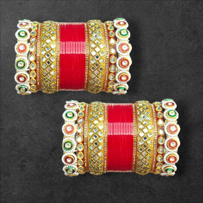Vjy Plastic Beads, Crystal Chudas(Pack of 2)