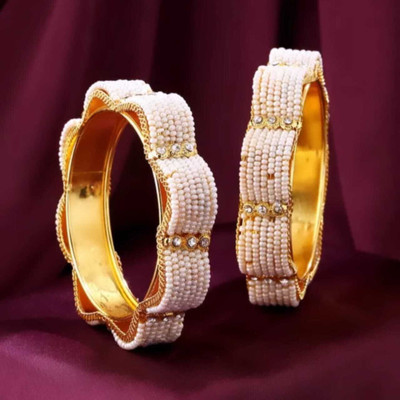 Misba Premium Collections Brass Bangle Set(Pack of 2)