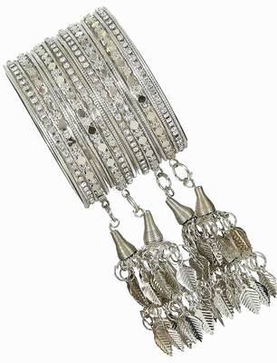 HOMOZE Metal Zircon Bangle Set(Pack of 20)