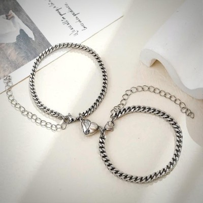 VIANSH Alloy Sterling Silver Bracelet Set(Pack of 2)