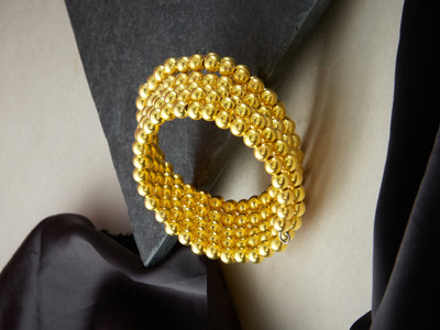 Atibelle Brass Gold-plated Bangle Set