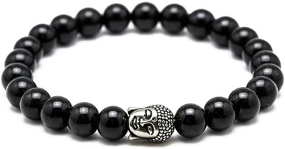 DVISHA Crystal, Black Obsidian Beads Charm Bracelet