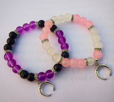 SIANN Glass Beads Bracelet(Pack of 2)
