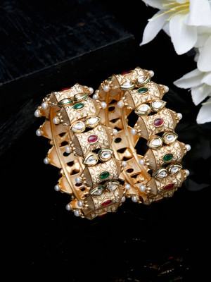 ANOUK Alloy Gold-plated Bangle Set(Pack of 2)
