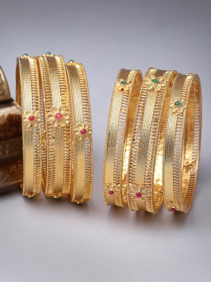 Sukkhi Alloy Gold-plated Bangle Set(Pack of 6)