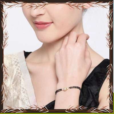 Temora Brass Diamond Gold-plated Bracelet