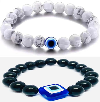 IKONKARR Stone, Crystal, Evil Eye Bracelet(Pack of 2)