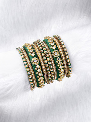 PEORA Dori Gold-plated Bangle Set(Pack of 10)