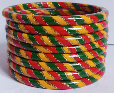Lahti wala lac Lac Bangle Set(Pack of 8)