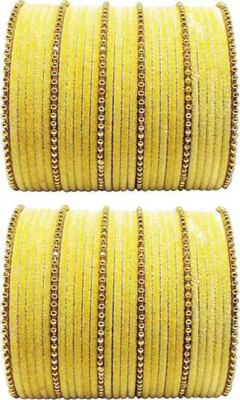 RADHA MOHAN EMPIRE Fabric, Glass Bangle Set(Pack of 60)