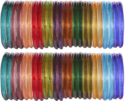 hand kkrafts Glass Bangle Set(Pack of 48)