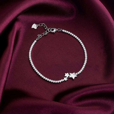 GIVA Sterling Silver Rhodium Bracelet