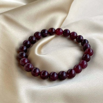 ShubhCrafts Crystal Garnet Bracelet