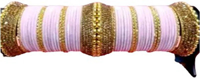 khooshbu Metal Cubic Zirconia Bangle Set(Pack of 10)