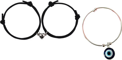 Diivine Hindu Dori, Alloy, Stainless Steel Silver Bracelet(Pack of 4)