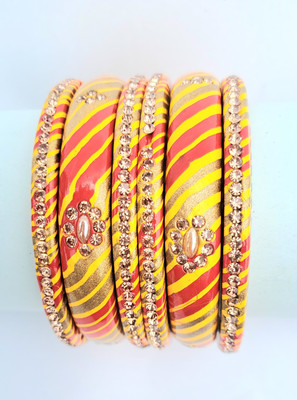 rcl Lac Diamond Gold-plated Bangle Set(Pack of 6)