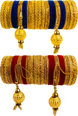 LUXIYA Metal Gold-plated Bracelet Set(Pack of 2)