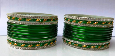 DURGANSH Glass Bangle Set(Pack of 24)