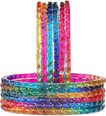 MADHAV ENTERPRISES Glass Bangle Set(Pack of 10)