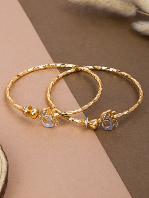 Gemini Creation Copper, Alloy Gold-plated Bracelet(Pack of 2)