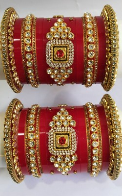 Dulhan kangan palace Alloy Zircon Chudas(Pack of 2)