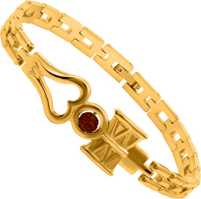 CHOKHAVESH Brass Gold-plated Charm Bracelet