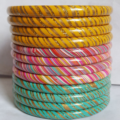 Lahti wala lac Lac Bangle Set(Pack of 12)