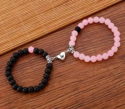 MAYA IMPEX Crystal Beads Charm Bracelet(Pack of 2)