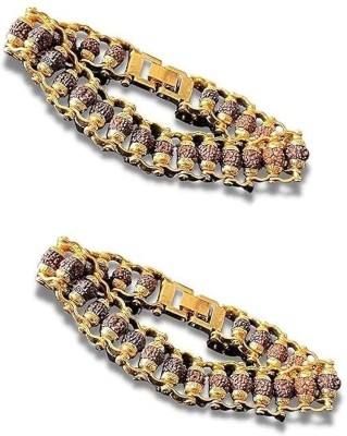 P R Production Brass Gold-plated Bracelet(Pack of 2)