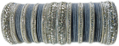 Ammoli Shell Cubic Zirconia Bangle Set(Pack of 10)