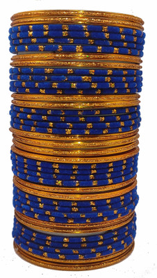 Suhagan Glass Zircon Bangle Set(Pack of 40)