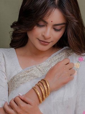 virat enterprise Brass Gold-plated Bangle Set(Pack of 4)