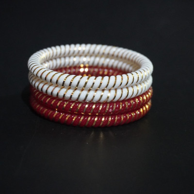 AALOKI Plastic Gold-plated Shakha Pola(Pack of 4)