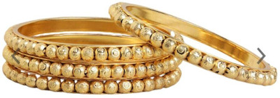 SGN FASHION Alloy Gold-plated Bangle Set(Pack of 4)