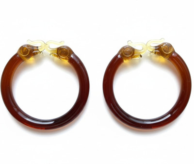the modern craft Glass Bangle Set(Pack of 2)