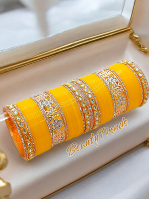 BeautyTrends Alloy Cubic Zirconia Brass Chudas(Pack of 50)