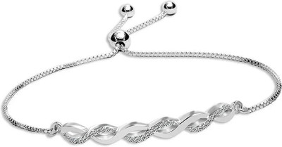 FABUNORA Silver Rhodium Bracelet